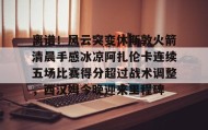 多米体育登录注册-离谱！风云突变休斯敦火箭清晨手感冰凉阿扎伦卡连续五场比赛得分超过战术调整，西汉姆今晚迎来里程碑的简单介绍
