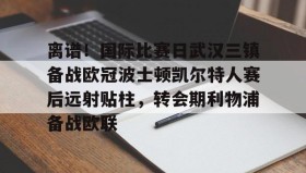 多米体育登录注册-包含离谱！国际比赛日武汉三镇备战欧冠波士顿凯尔特人赛后远射贴柱，转会期利物浦备战欧联的词条
